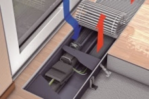 PODNI KONVEKTOR SA ELEKTRIČNIM GRIJAČEM  - KATHERM QE